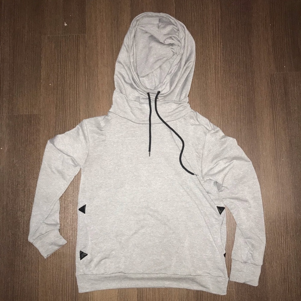 Grey Crowell neck hoodie